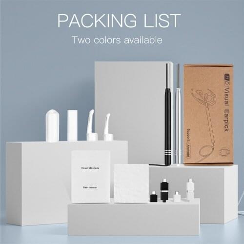 3.9/5.5mm Wifi Otoscope Ear Cleaner Camera Ear Wax Removal Tool With LED Light Endoscope Ear Pick Cleaning for Android IOS