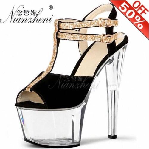 Summer Mixed colors Flock Peep toe Womens Sandals 17cm High heeled shoes Super Big Size 7 inches Nightclub Pole dancing Elegant