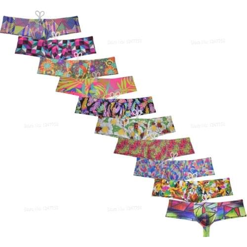 Men Boxershorts Cueca Masculina Male Enhancing Bikini Trunks Bokserki Swim Cheeky Boxer Swimwear Brazilain