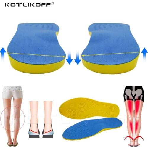 KOTLIKOFF O/X Leg Orthopedic Insoles Correction Shoe Inserts For Foot Alignment Knock Knee Pain Bow Legs Valgus Varus Feet Care