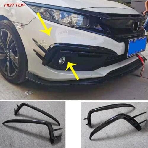 For Honda Civic 2016-2020 10th Front Fog Lamp Eyebrow Decoration And Refitting Protection Of Air Knife