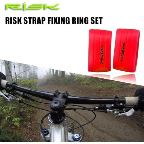 Practical Bike Handlebar Tape Plug Bicycle Protection Sleeve Riding Silicone Handlebar Buckle Sleeve Fixed Ring Bike Accessories