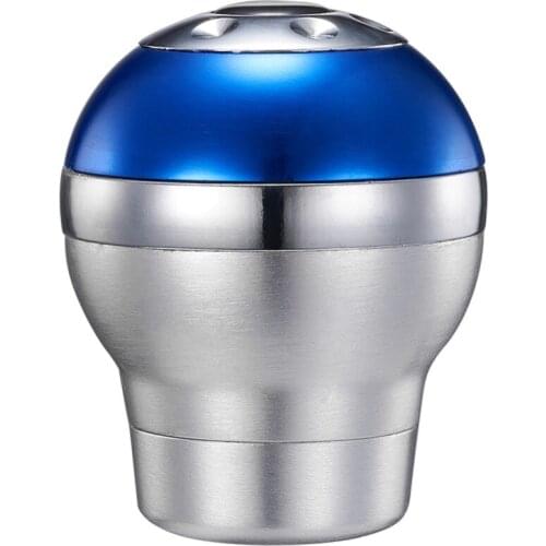 JDM MO Auto Gear Shift Knob Ball Type MT AT Shifter Knob Aluminum Gearstick Knobs With Rhinstone With Logo