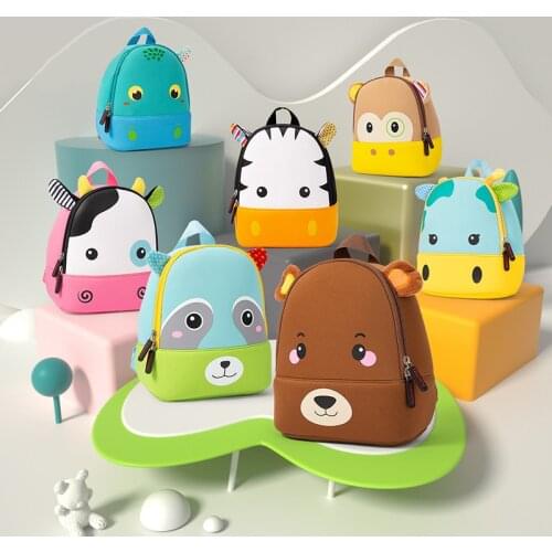 2021 New 3D Children School Bags for Girls Boy Children School Bag Kindergarten Cartoon Animal Toddle Kids Backpack