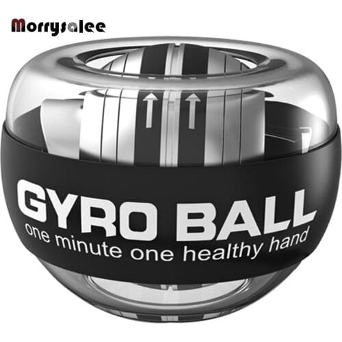 Self-starting Wrist Power Hand Muscle Relax Spinning Wrist Trainer Exercise Equipment Strengthener With LED Light Bluetooth