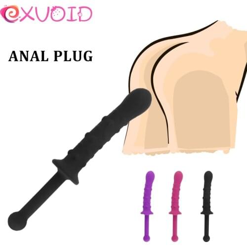EXVOID Silicone Dildo Butt Plug Anal Beads Vagina Anus Dilator G-spot Massager Anal Plug Sex Toys for Women Men Gay Sex Shop