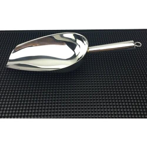 Ice Scoop Stainless Steel Ice Cube Shovel Bar Tools Bucket Accessories Coffee Bean Buffer Flour Food Ice Cream Scoops