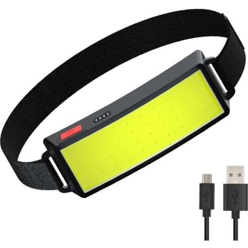 Bike COB Soft Light Headlights USB Rechargeable Fishing Lights Outdoor Camping Head-Mounted Strong Flashlight N008A