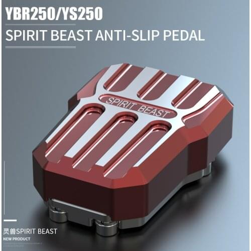 Spirit beast rear brake widened pedal YBR250 decorative anti-skid motorbike rear foot brake motorcycle YS250 tool free shipping