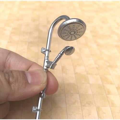 1Pc 1:12 Dollhouse Miniature Bathroom Faucet Bath Shower Faucet Bath Shower Model Toys