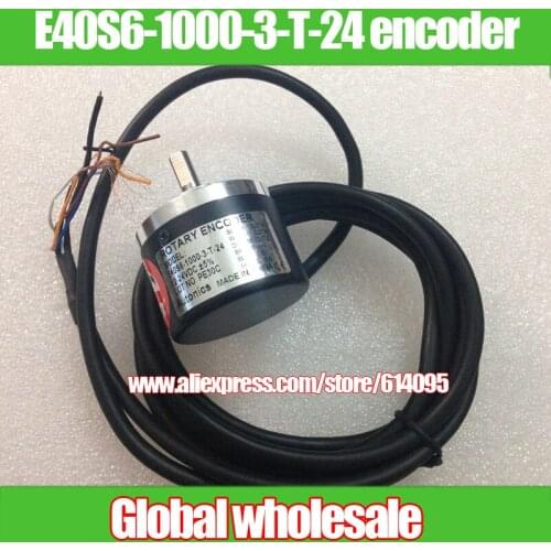 1pcs E40S6-1000-3-T-24 encoder for AUTONICS / 1000 line rotary encoder / machine robot optical rotary incremental encoders