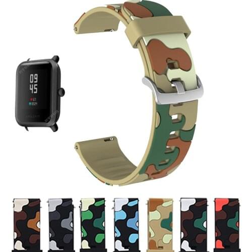 20mm Silicon Bracelet For Amazfit Gts Bip S Gtr Wrist Strap For Vivoactive3 Forerunner645 245 For Huawei Watch2 Smart Watch Band