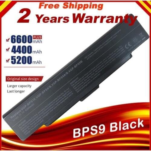 HSW Laptop Battery for Sony Vaio PCG VGN-AR VGN-CR VGN-NR VGN-SZ Series, PN: VGP-BPS9 VGP-BPS9A/B VGP-BPL9 (Black) FAST shipping