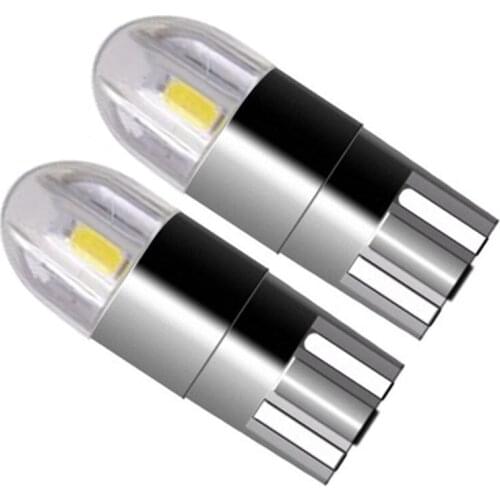 WTS 10pcs car T10 LED Bulbs White 168 501 W5W led Lamp 194 Wedge 3030 2SMD Interior signal Lights 12V 6000K Ice Blue auto light