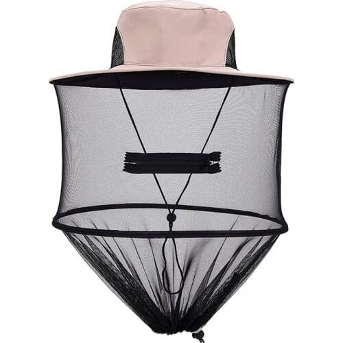 East Rain Women Men Unisex big hat Brim outdoor fishing mesh sunscreen windproof Mosquito-proof Cap Free shipping