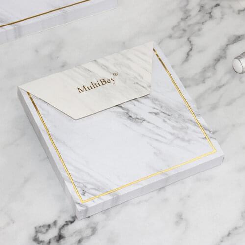 Sharkbang 100gsm Marble Bronzing Sticky Notes 100 Sheets 85x85mm Memo Notepad Mini Notebook Writting Paper Posits Papeterie