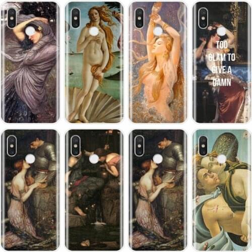 Art painting Birth of Venus Cover Soft Silicone Phone Case For xiaomi 4 4S 5 5C 5S 5S PLUS 6 6X 8 Pro 8lite 8 9 SE MAX 2 3Pro