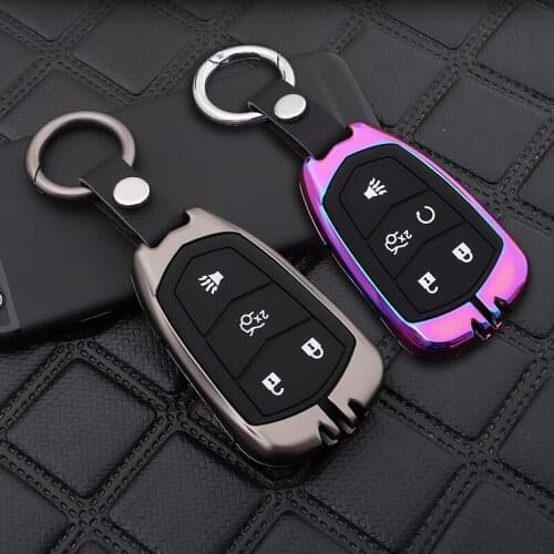 Zinc alloy silica gel Remote Car Key Case Cover For Cadillac XT5 XTS ATS CT6 CTS ATS 28TA2015-2019 4&5Button Accessorie keychain