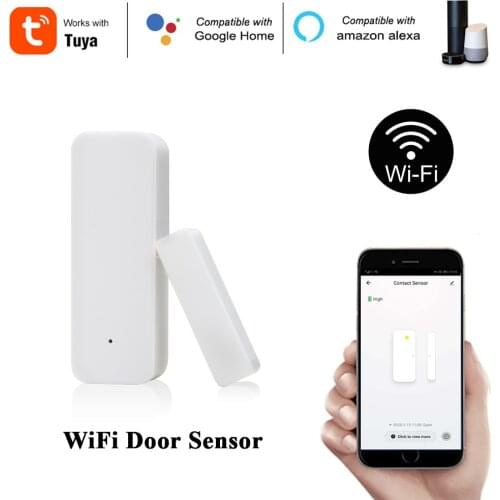 Door Sensor Smart Safe Home Wifi Door Sensor Door And Window Alarm Wifi Door Sensor Multi-Site Application