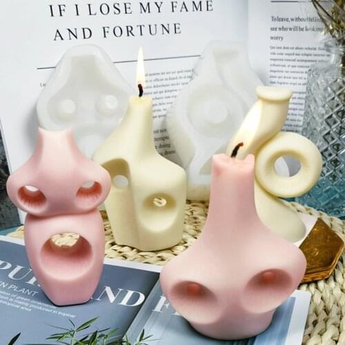 DIY Geometric Vase Silicone Candle Mold Creative Bottle Aromatic Candle Making Resin Soap Mold Gifts Craft Supplie Home Decor