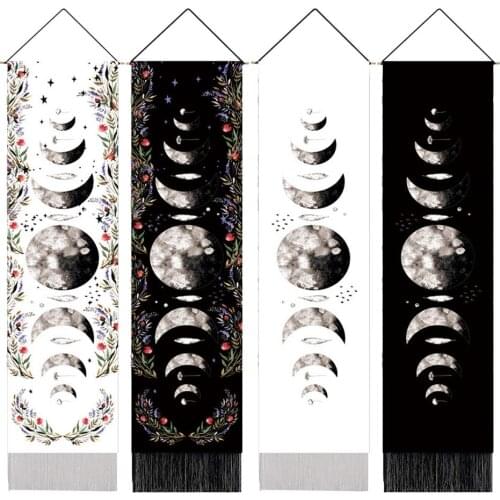 Moon Phases Tapestry Hanging Tapestries Nine Phases The Full Growth Moon Cycle Home Modern Wall Art Hanging Decor