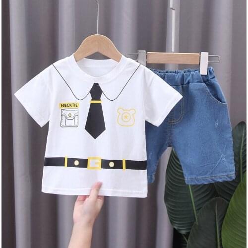 Summer Infant Newborn Cotton Short Sleeves Clothes Suits Tops + Pants Baby Toddler Boy Clothing Sets Kids Children Girl Outfits