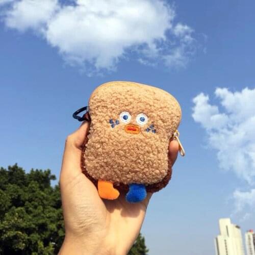 Korean Portable girls heart Plush Storage Bag Stationery Supplies Travel Lipstick Coin Storage Box Cosmetic Earphone Organizer