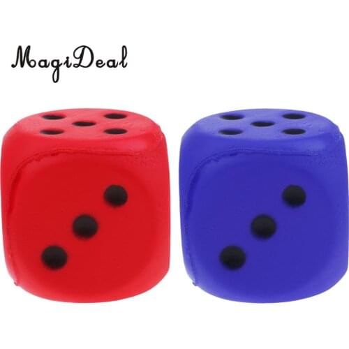 MagiDeal Sponge Dice Foam Dot Dice Children Playing Dice for Math Teaching Materials