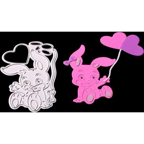 54*83mm Rabbit Metal Cutting Dies for scrapbooking Stencils for Craft Paper DIY Scrapbook dies Cut Template