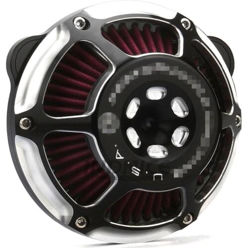 Motorcycle Black PM Air Cleaner intake filter kits For harley Sportster 1200 Iron 883 48 72 09-14