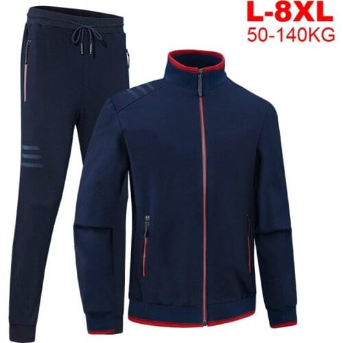 Jackets Pants Tracksuit Mens Set Men Plus Size 9xl 8xl Track Suits Male Streetwear Hoodie Pants Suit Sportswear Sweat Sets Man