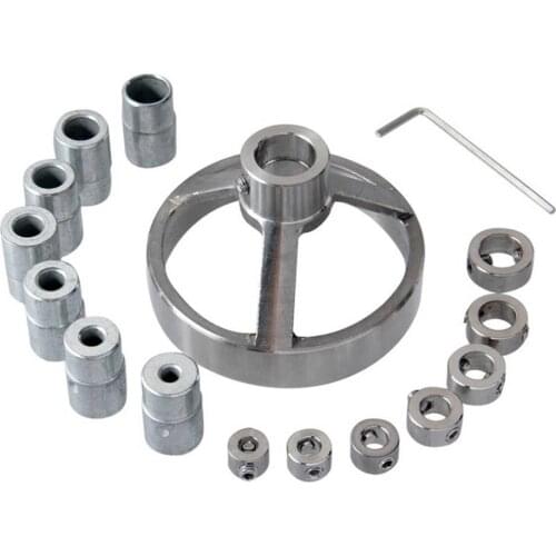 Drill Guide 16pcs Vertical Pocket Hole Jig 5/6/7/8/9/10/12mm Drill Bit Hole Locator Stainless Steel Woodworking Jig Kit Straight