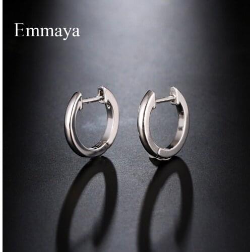 Emmaya Season Arrival Tiny Round Modelling Earirng For Women Fashion Jewelry Three Color Choice Cute And Sparkling Ornament