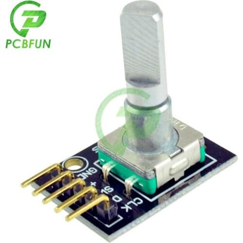 Pcbfun 360 Degrees KY-040 Rotary Encoder Module Brick Sensor Development Board For Arduino 5V 20 Pulse Circle with Pins