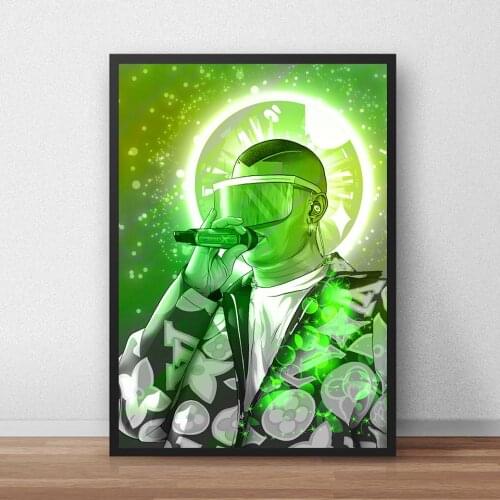 Bad Bunny Poster Prints Painting Art Wall Pictures For Living Room Home Modern Club Bar Cafe Decor