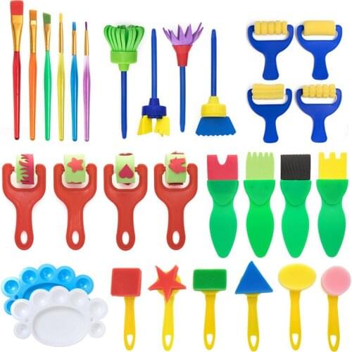 PPYY-Kids Painting Sponge Seal Educational Toy Art Graffiti Painting Tool Sponge Printing Set Early Education Educational Toy