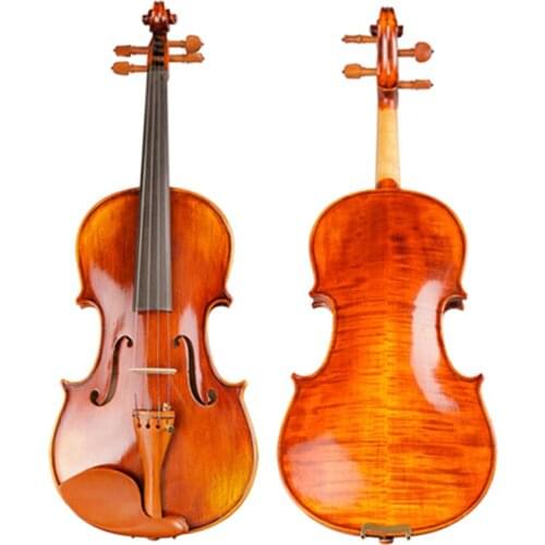 Professional Antique Violin 4/4 Natural Stripes Maple Master Hand-craft Oil Varnishing Violino with Case TONGLING Brand