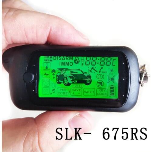 SLK675 Remote Key For Pantera SLK 675 SLK- 675rs Lcd rs Display Two-Way Car Alarm Burglar LCD Keychain Vehicle Security