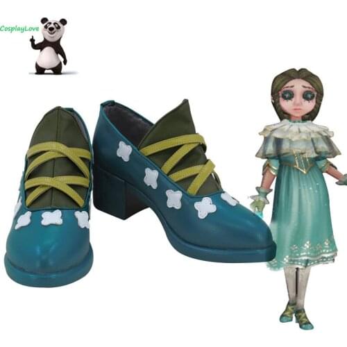 CosplayLove Identity V Doctor Emily Dyer Yesterday Halloween Green Cosplay Shoes Long Boots Leather Custom Hand Made