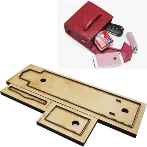 Japan Steel Blade Rule Die Cut Steel Punch Shoulder Bag Cutting Mold Wood Dies for Leather Cutter for LeatherCrafts 330x230x85mm