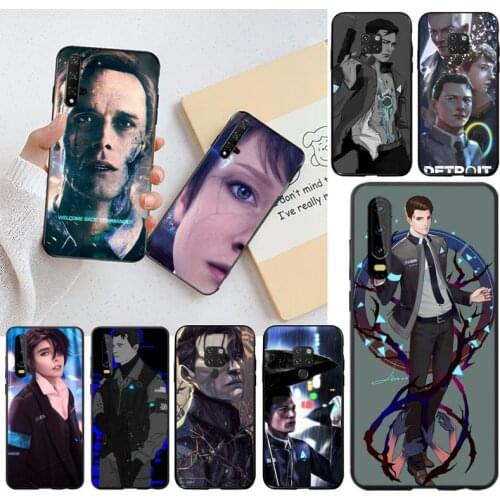 YJZFDYRM Detroit Become Human DBH Bling Cute Phone Case for Huawei P40 P30 P20 lite Pro Mate 30 20 Pro P Smart 2019 prime