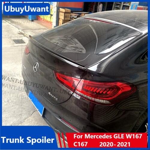 UBUYUWANT Rear Spoiler for 2020 2021 Mercedes GLE W167 Spoiler C167 GLE Coupe GLE350 450 500 Car Trunk Tail Wing Decoration Lip
