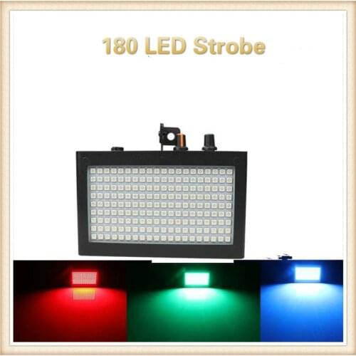 Sound Party Light Mini DJ Light 180 RGB LED Strobe Auto Sound Control Strobo Projector Lamp For Stage Disco Party Club