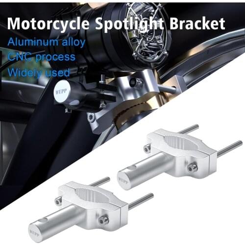2pcs Motorcycle Bracket Bumper Mount Clamp Motorcycle Headlight Mount Adjustable Bracket Holder Support