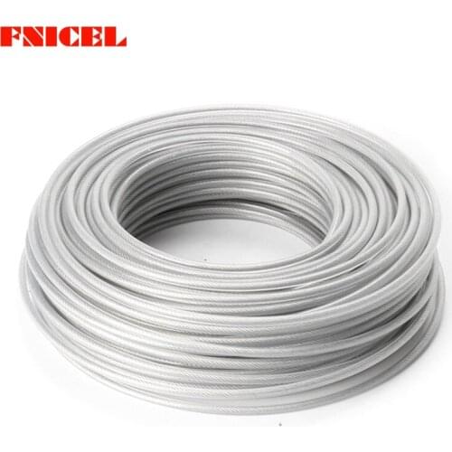 3.0mm 450g Trimmer Wire Rope Cord Line Grass Trimmer Line Inside with Steel Wire, Brush Cutter Nylon Line for Garden Tools Parts