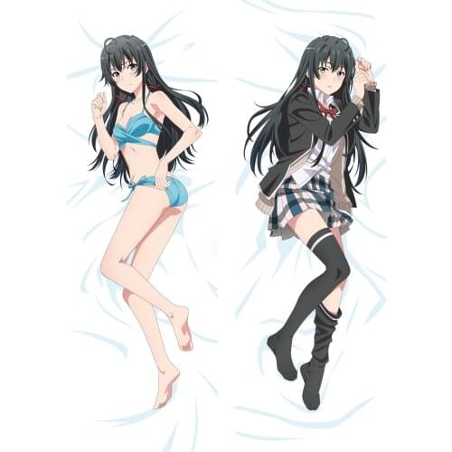 Anime OreGairu Yukinoshita Yukino Dakimakura 2WAY Hugging Body Pillow Case Japanese Otaku Pillow Cushion Cover Xmas Gifts
