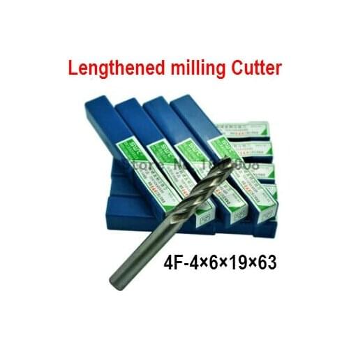 Free delivery 4 slot 10PCS M4.0 high speed steel straight shank vertical milling cutter milling cutter of end milling cutter
