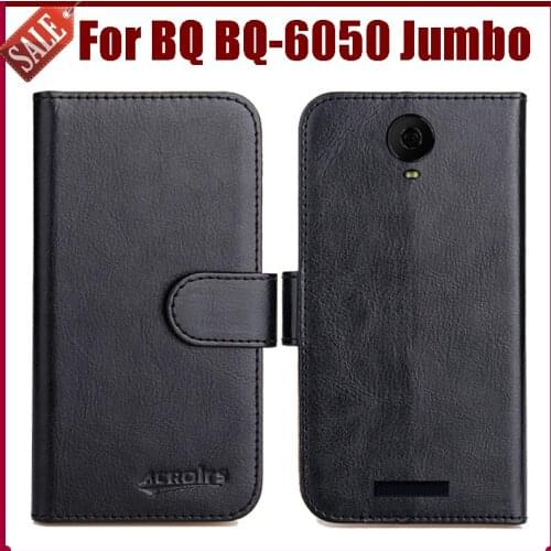 Hot Sale! BQ BQ-6050 Jumbo Case New Arrival 6 Colors High Quality Flip Leather Protective Cover Phone Bag