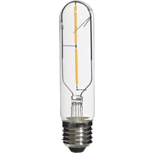 E27 Retro Edison Light Bulb T10 2W LED Filament Tube Bulb Vintage Edison Lamp
