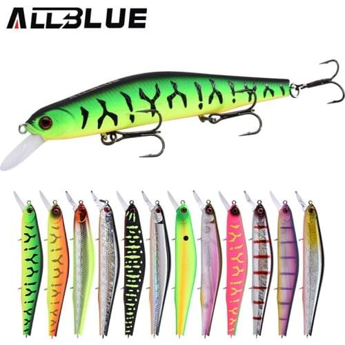 ALLBLUE VULCAN 130SP Silent Wobbler Fishing Lure 26.5g 133mm Tungsten Magnetic System Suspend Minnow Pike Bait 4# Hook Tackle